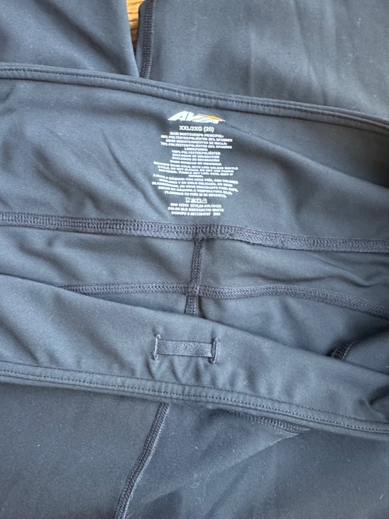 Avia Black Leggings with White Side Stripes NWT size XXL - Picture 7 of 7